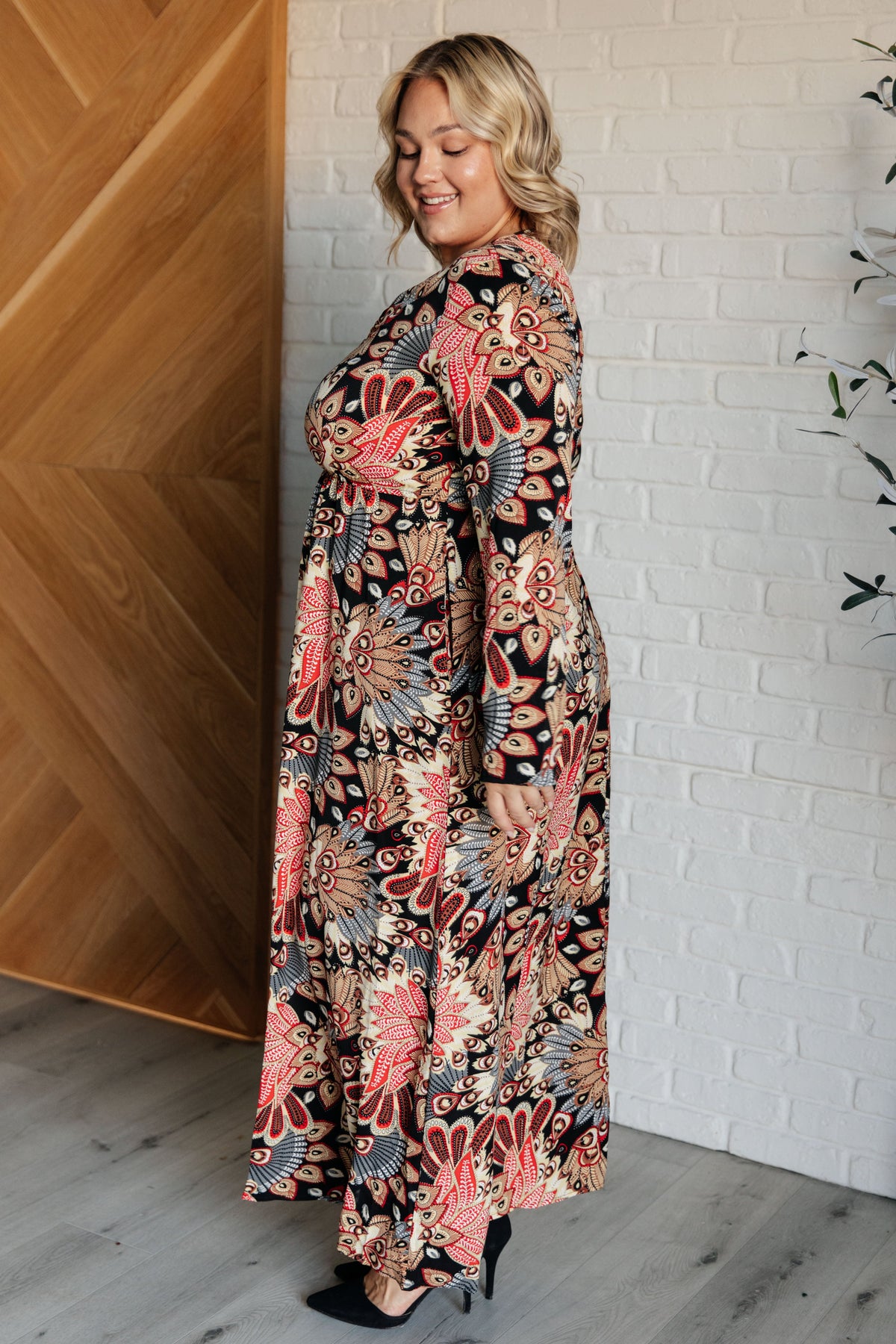 Send it Over Faux Wrap Maxi Dress-Dresses-Villari Chic, women's online fashion boutique in Severna, Maryland