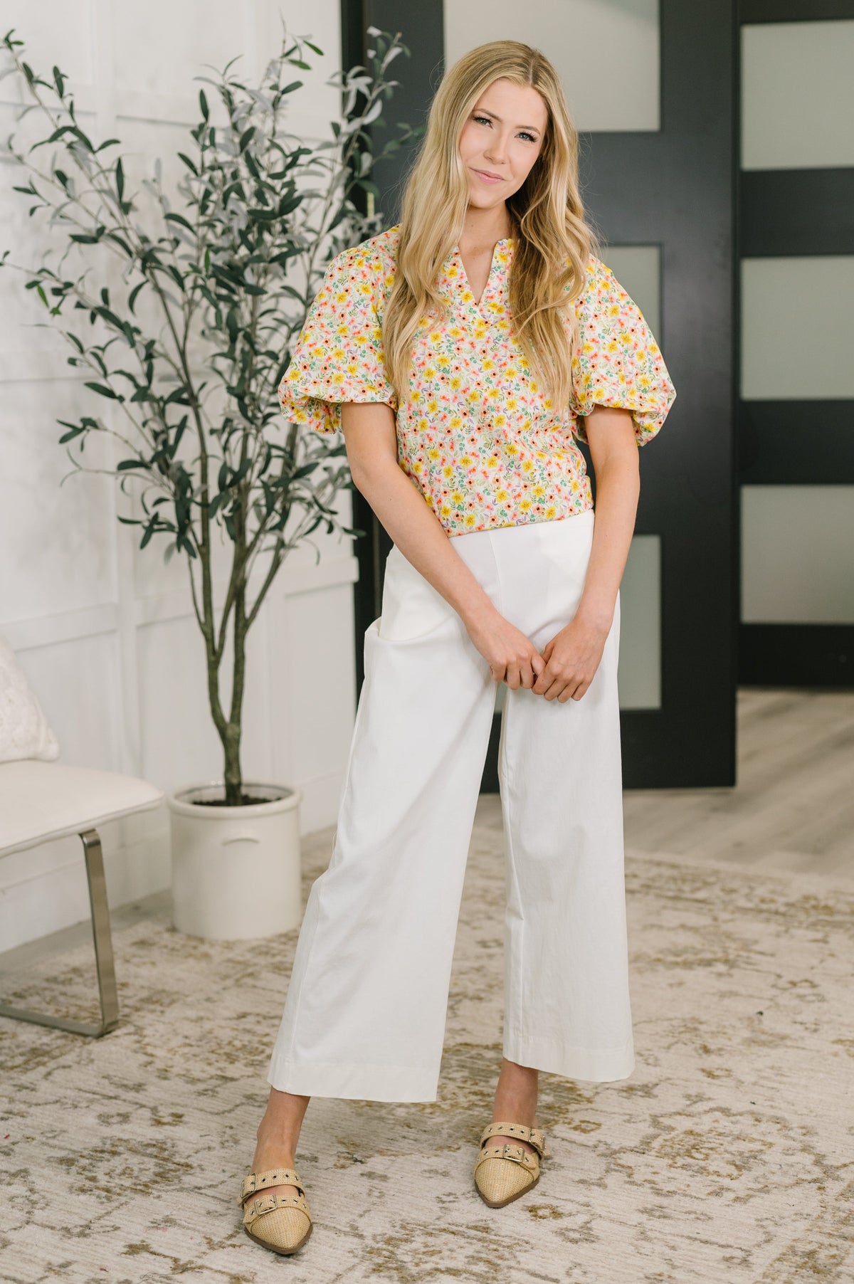 Seven Days a Week Balloon Sleeve Blouse-Womens-Villari Chic, women's online fashion boutique in Severna, Maryland