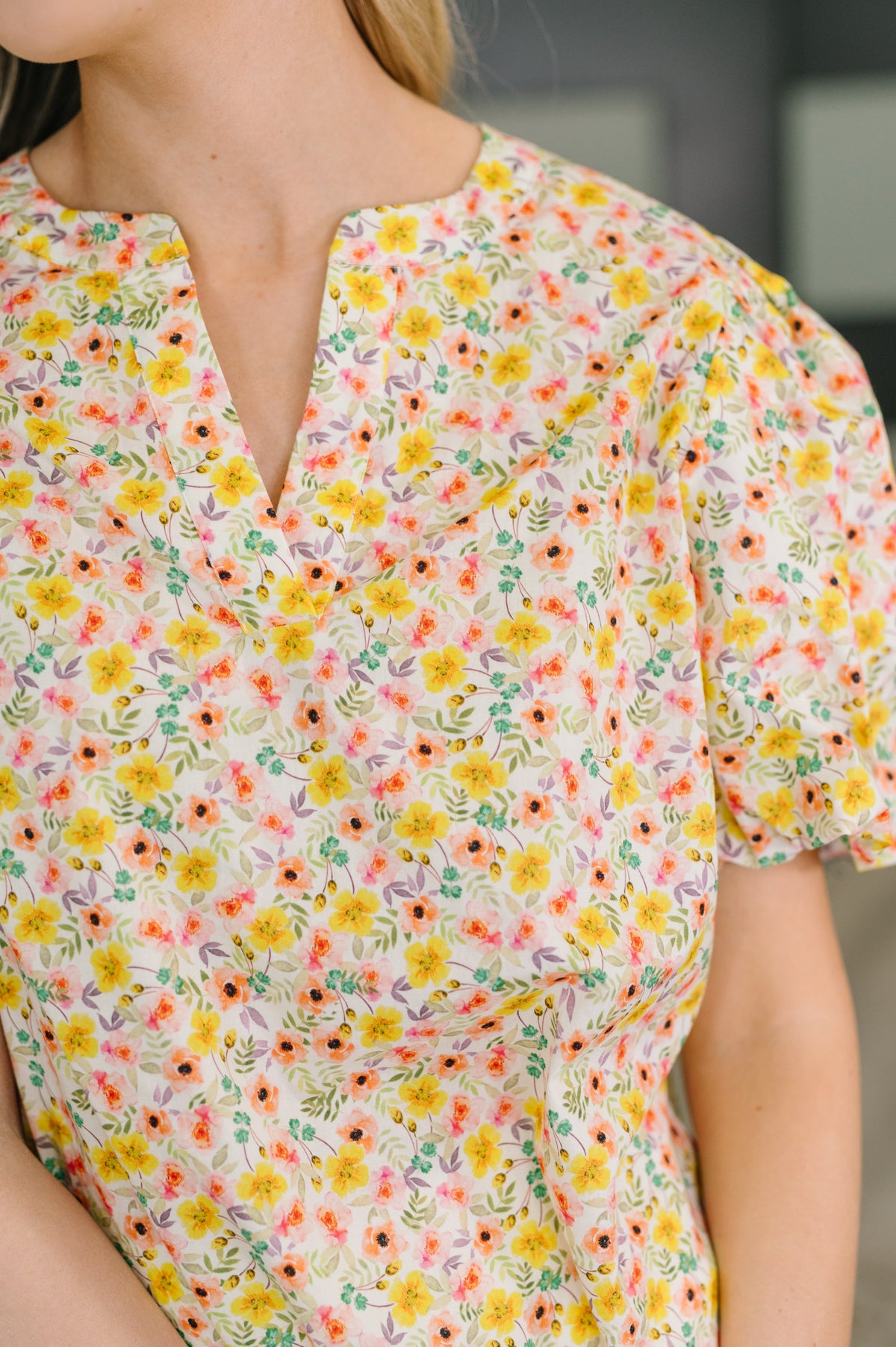 Seven Days a Week Balloon Sleeve Blouse-Womens-Villari Chic, women's online fashion boutique in Severna, Maryland