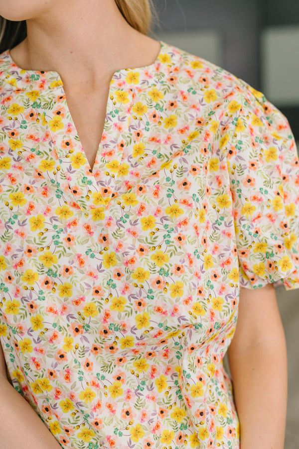 Seven Days a Week Balloon Sleeve Blouse-Womens-Villari Chic, women's online fashion boutique in Severna, Maryland