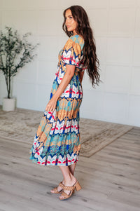 Shaping Reality V-Neck Balloon Sleeve Dress-Dresses-Villari Chic, women's online fashion boutique in Severna, Maryland