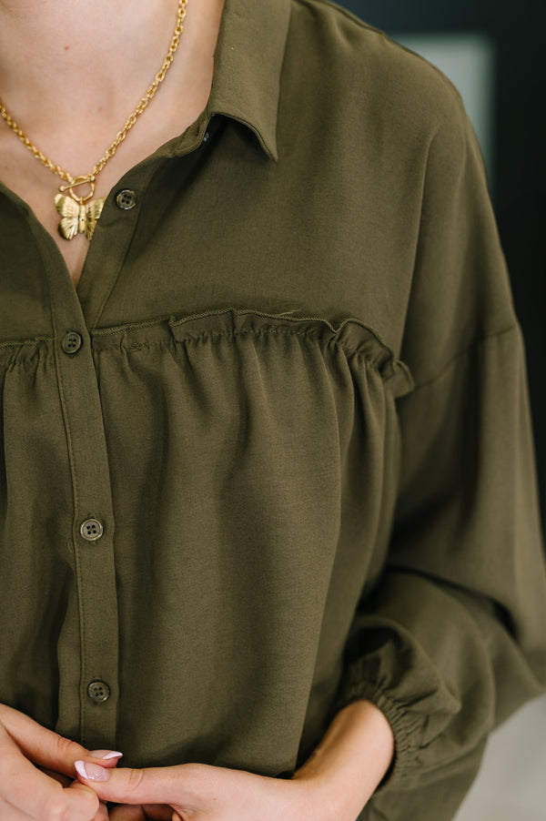 She's Got A Way Button Down Blouse-Womens-Villari Chic, women's online fashion boutique in Severna, Maryland