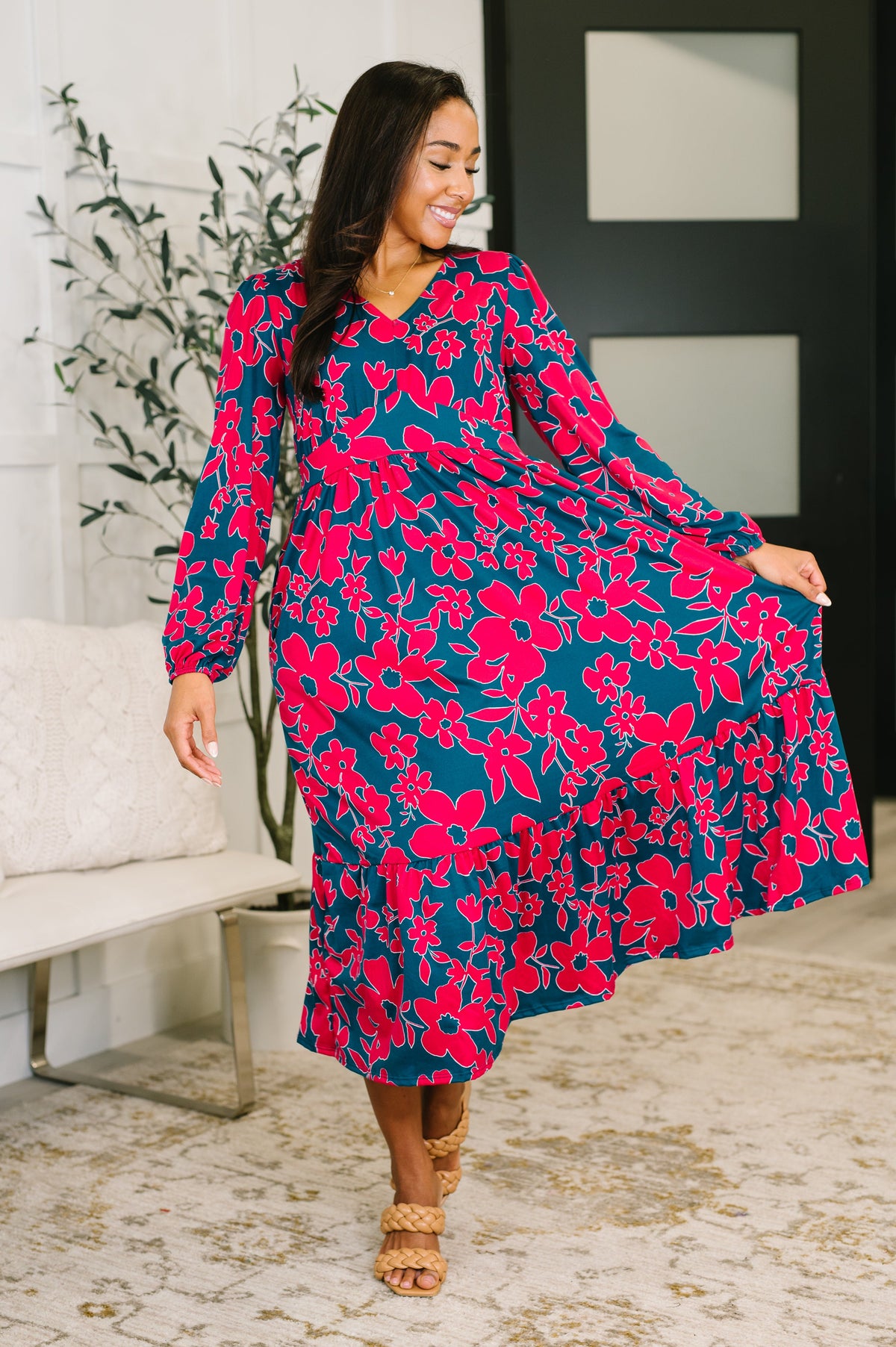 She's Just the Girl for Me V-Neck Dress-Womens-Villari Chic, women's online fashion boutique in Severna, Maryland