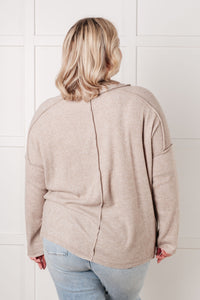 Simply Basic Ribbed Hacci Sweater in H Mocha-Tops-Villari Chic, women's online fashion boutique in Severna, Maryland