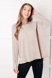 Simply Basic Ribbed Hacci Sweater in H Mocha-Tops-Villari Chic, women's online fashion boutique in Severna, Maryland