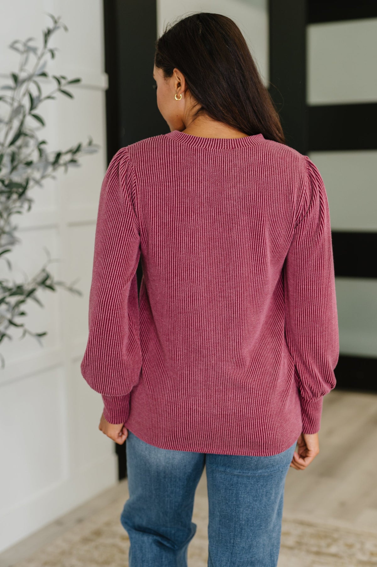 Simply Styled Balloon Sleeve Knit Top-Womens-Villari Chic, women's online fashion boutique in Severna, Maryland