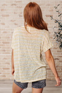 Simply Sweet Striped Top in Yellow-Womens-Villari Chic, women's online fashion boutique in Severna, Maryland