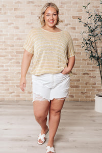 Simply Sweet Striped Top in Yellow-Womens-Villari Chic, women's online fashion boutique in Severna, Maryland