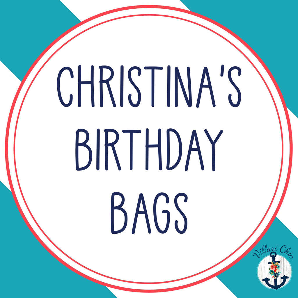 Christina's Birthday Bags-Villari Chic, women's online fashion boutique in Severna, Maryland