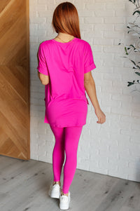 Soft Serve Brushed Microfiber Set in Neon Hot Pink-Athleisure-Villari Chic, women's online fashion boutique in Severna, Maryland