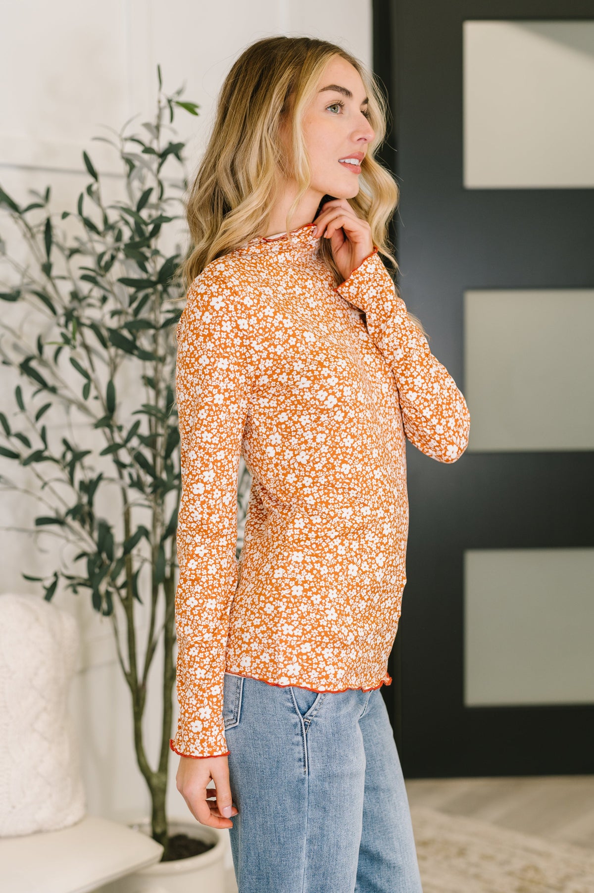 Something in the Air Lettuce Hem Longsleeve Top-Womens-Villari Chic, women's online fashion boutique in Severna, Maryland