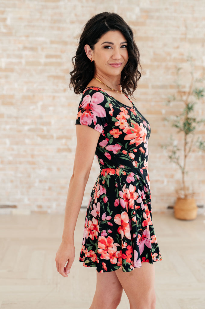 Southern Hospitality Floral Skort Dress-Dresses-Villari Chic, women's online fashion boutique in Severna, Maryland