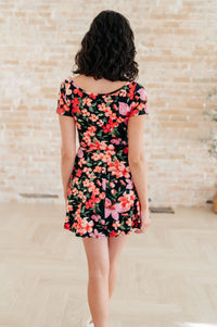 Southern Hospitality Floral Skort Dress-Dresses-Villari Chic, women's online fashion boutique in Severna, Maryland