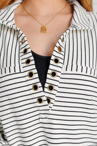 Striped Serendipity Pullover-Tops-Villari Chic, women's online fashion boutique in Severna, Maryland