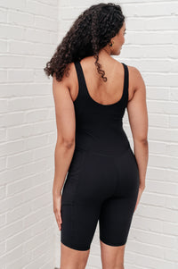 Sun Salutations Body Suit in Black-Athleisure-Villari Chic, women's online fashion boutique in Severna, Maryland