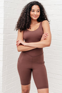 Sun Salutations Body Suit in Java-Athleisure-Villari Chic, women's online fashion boutique in Severna, Maryland