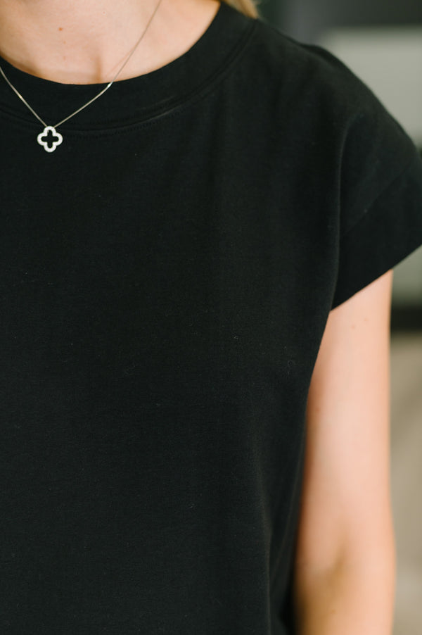 Sweet Like That Casual Dress in Black-Womens-Villari Chic, women's online fashion boutique in Severna, Maryland