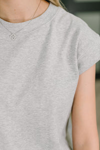 Sweet Like That Casual Dress in Heather Grey-Womens-Villari Chic, women's online fashion boutique in Severna, Maryland
