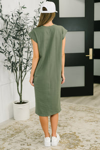 Sweet Like That Casual Dress in Light Olive-Womens-Villari Chic, women's online fashion boutique in Severna, Maryland