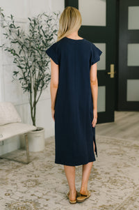 Sweet Like That Casual Dress in Navy-Womens-Villari Chic, women's online fashion boutique in Severna, Maryland