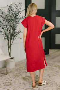 Sweet Like That Casual Dress in Ruby-Womens-Villari Chic, women's online fashion boutique in Severna, Maryland