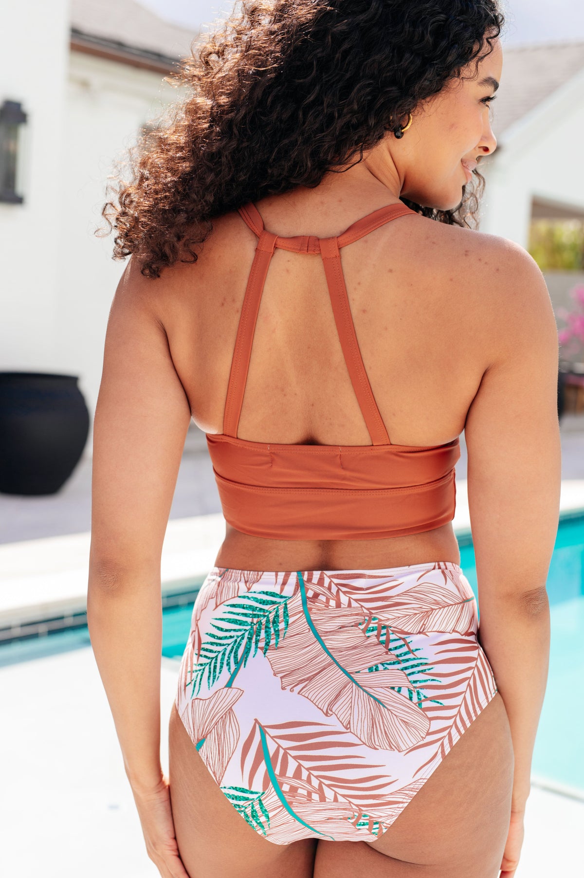 Tahiti Tropical Print Swim Bottoms-Swimwear-Villari Chic, women's online fashion boutique in Severna, Maryland