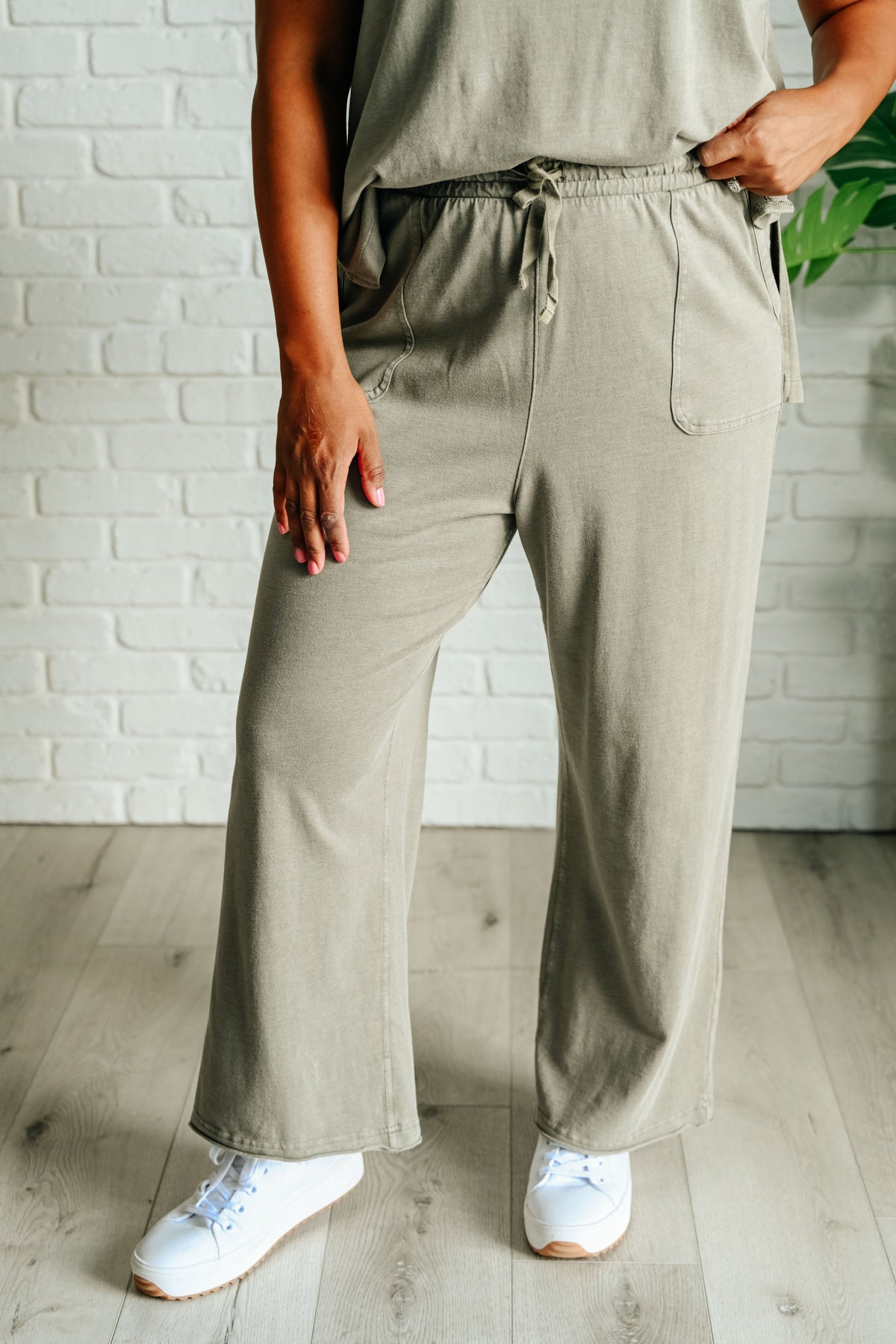 Taking It Easy Tank and Pants Set in Palm Forest-Sets-Villari Chic, women's online fashion boutique in Severna, Maryland