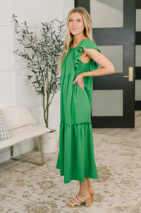 The Way We Were Square Neck Midi Dress-Womens-Villari Chic, women's online fashion boutique in Severna, Maryland