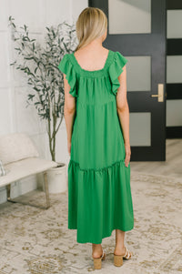 The Way We Were Square Neck Midi Dress-Womens-Villari Chic, women's online fashion boutique in Severna, Maryland