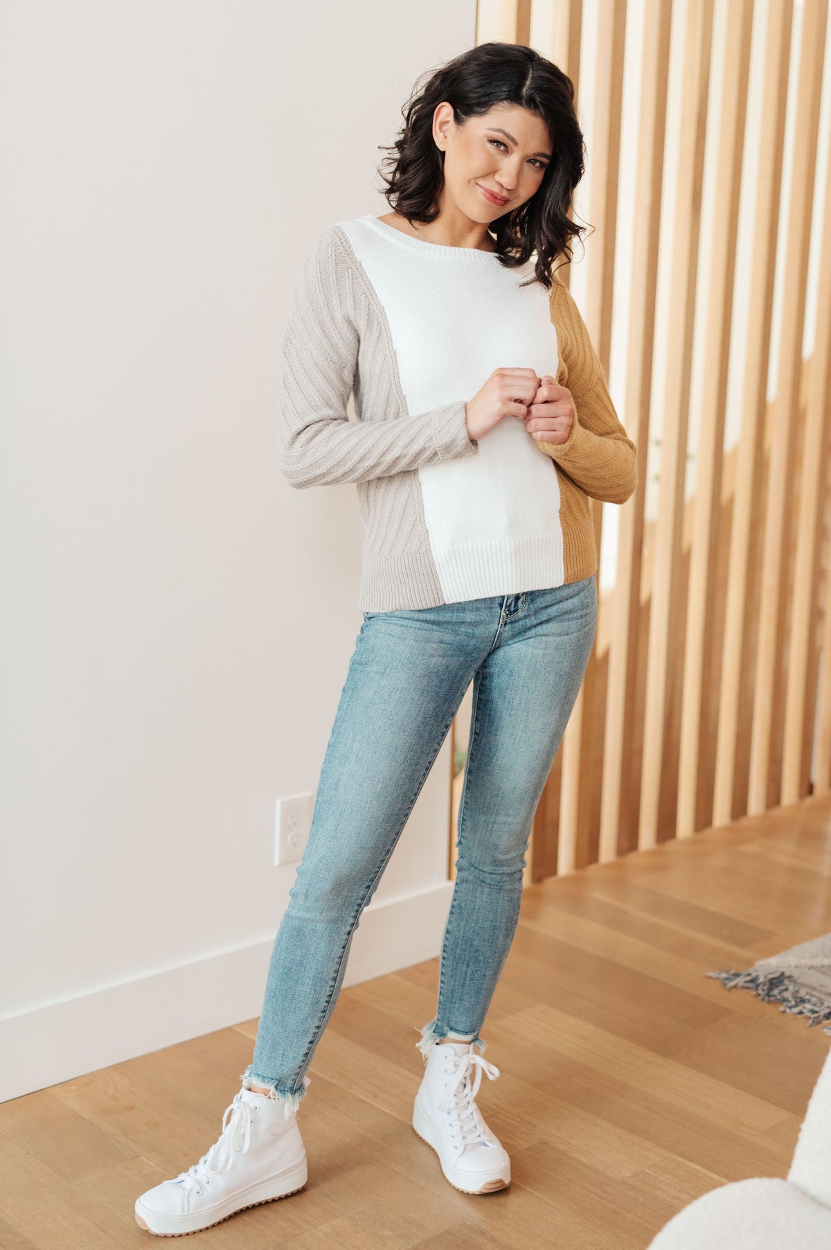 This, That, and the Other Color Block Sweater-Tops-Villari Chic, women's online fashion boutique in Severna, Maryland