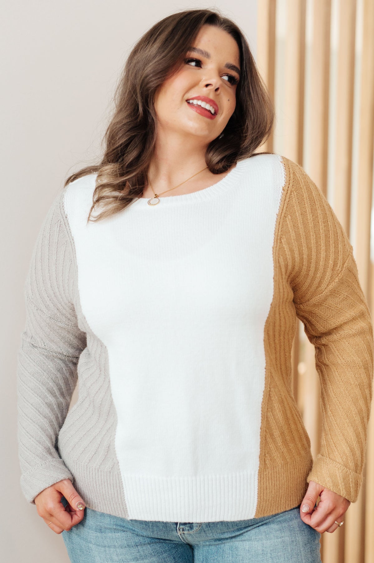 This, That, and the Other Color Block Sweater-Tops-Villari Chic, women's online fashion boutique in Severna, Maryland