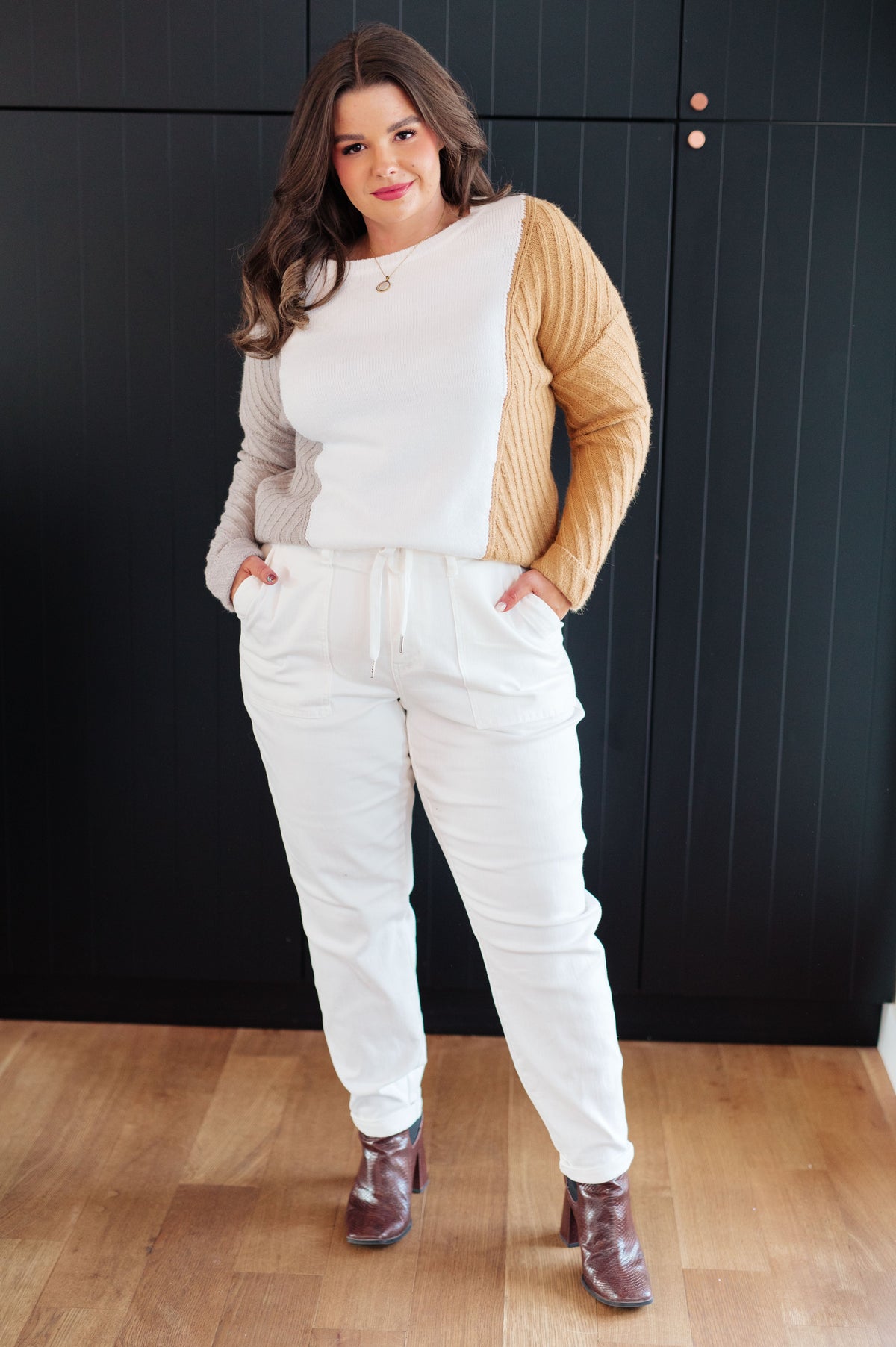 This, That, and the Other Color Block Sweater-Tops-Villari Chic, women's online fashion boutique in Severna, Maryland