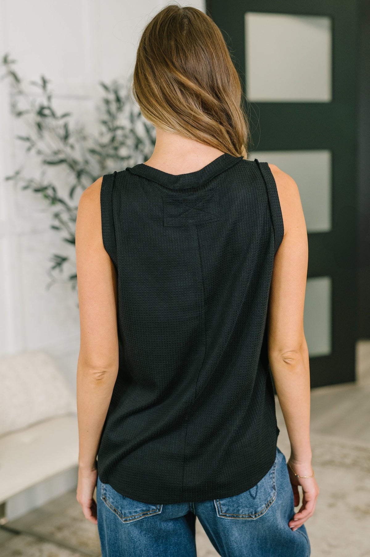 Thread Theory Round Neck Tank in Black-Womens-Villari Chic, women's online fashion boutique in Severna, Maryland