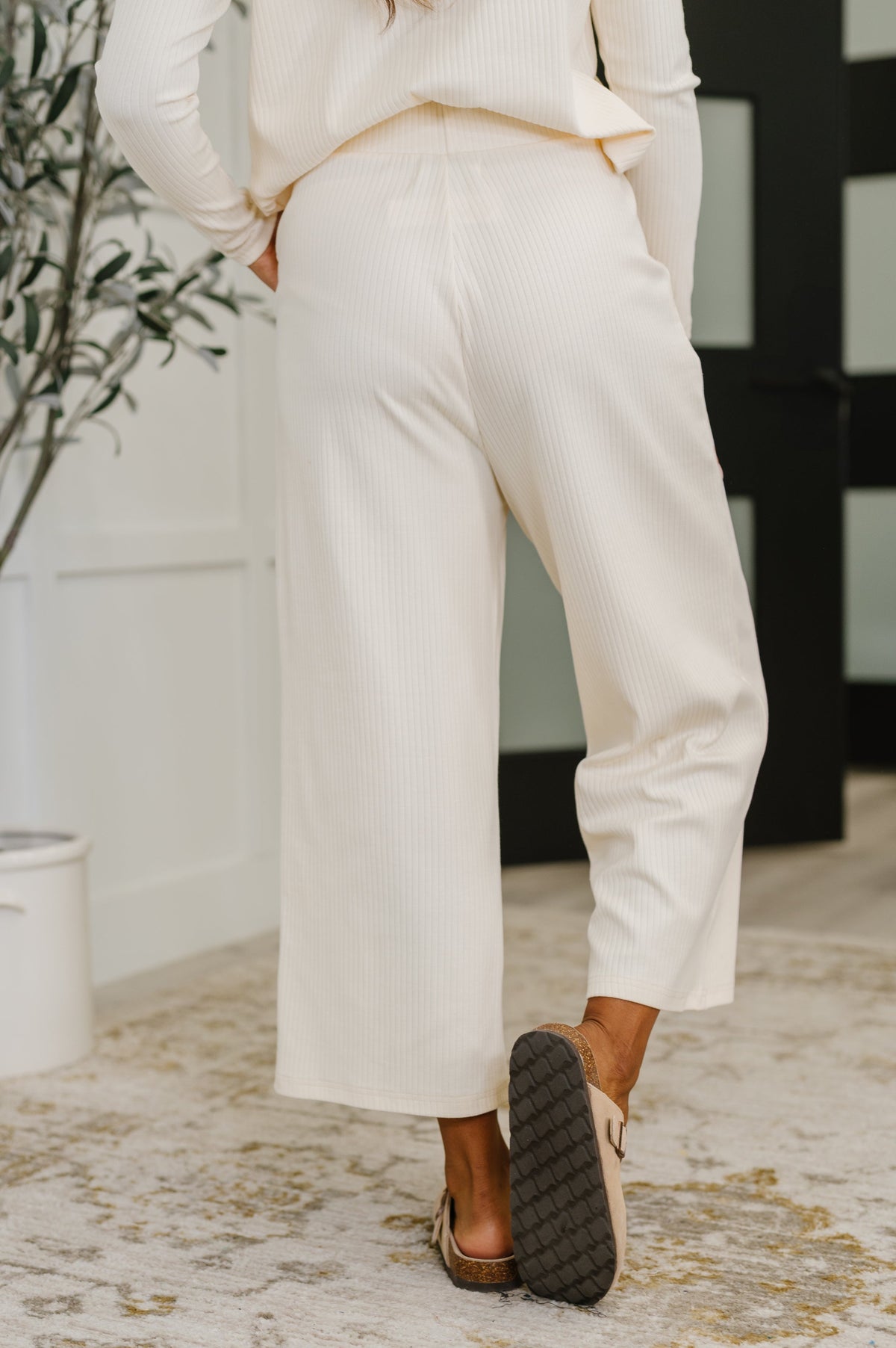 Thyme Culottes in Cream-Womens-Villari Chic, women's online fashion boutique in Severna, Maryland