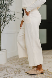 Thyme Culottes in Cream-Womens-Villari Chic, women's online fashion boutique in Severna, Maryland
