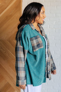 Tied for Time Thermal Plaid Button Up-Tops-Villari Chic, women's online fashion boutique in Severna, Maryland