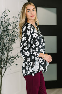 Time and Time Again Floral Blouse-Womens-Villari Chic, women's online fashion boutique in Severna, Maryland