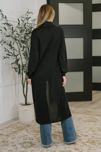 Travel City Scape Turtle Neck Tunic in Black-Womens-Villari Chic, women's online fashion boutique in Severna, Maryland