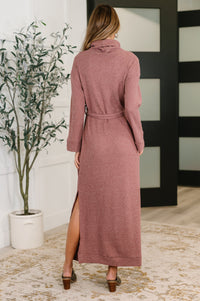 Travel Plush Knit Dress in Autumn Berry-Womens-Villari Chic, women's online fashion boutique in Severna, Maryland