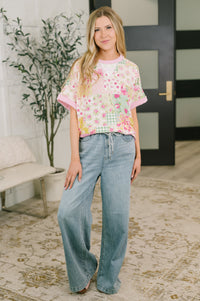 Until Tomorrow Patchwork Relaxed Tee-Womens-Villari Chic, women's online fashion boutique in Severna, Maryland