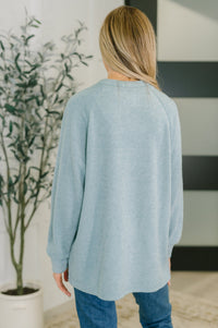 Urban Flux Scooped Hi-Low Long Pullover in Blue Grey-Womens-Villari Chic, women's online fashion boutique in Severna, Maryland