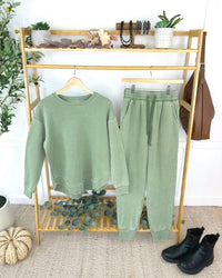 Vintage Wash Joggers - Olive-bottoms-Villari Chic, women's online fashion boutique in Severna, Maryland
