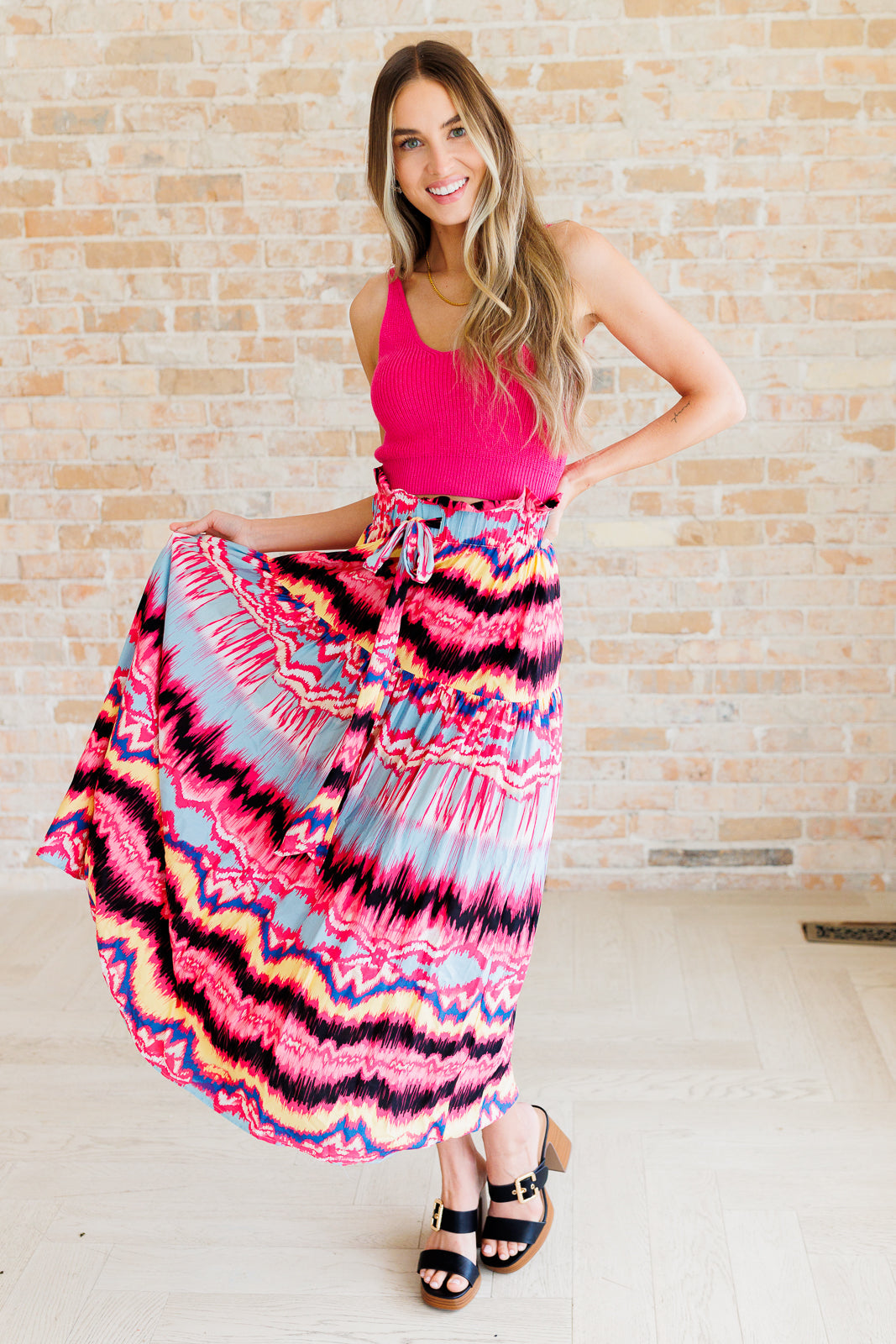 Watch Me Twirl Abstract Skirt-Bottoms-Villari Chic, women's online fashion boutique in Severna, Maryland