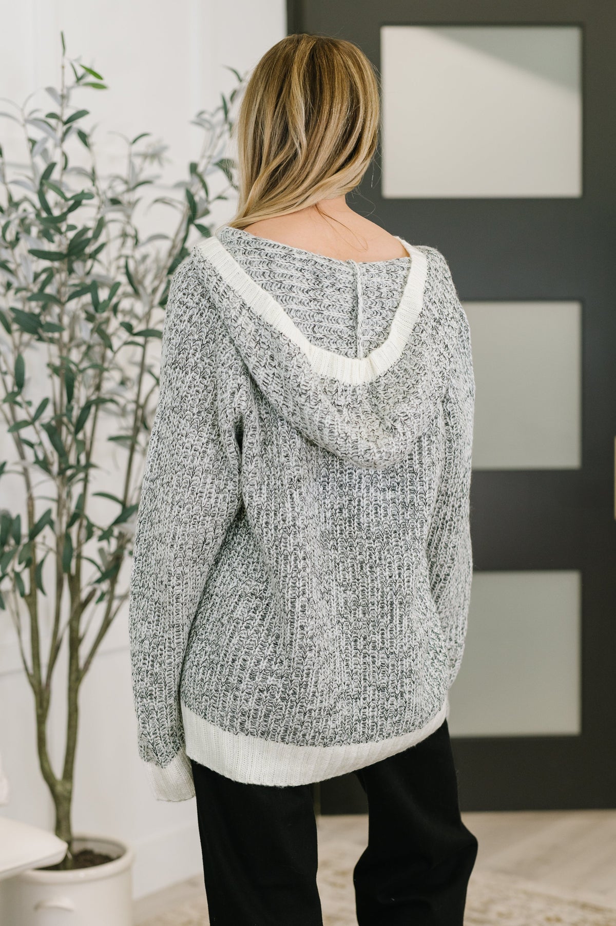 Who Can Live Without it Textured Split Neck Pullover-Womens-Villari Chic, women's online fashion boutique in Severna, Maryland