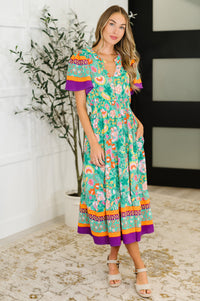 Wildflower Wish Gathered Tier Dress in Mint-Womens-Villari Chic, women's online fashion boutique in Severna, Maryland