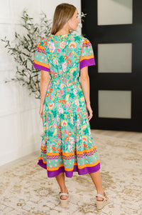 Wildflower Wish Gathered Tier Dress in Mint-Womens-Villari Chic, women's online fashion boutique in Severna, Maryland