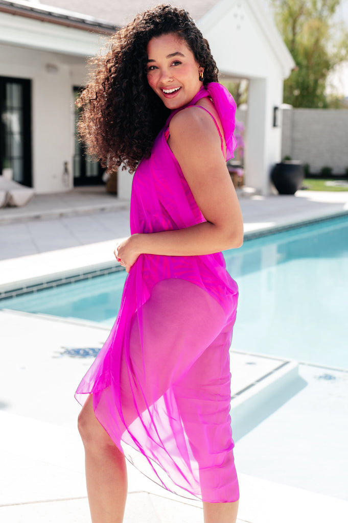 Wrapped In Summer Versatile Swim Cover in Pink-Swimwear-Villari Chic, women's online fashion boutique in Severna, Maryland
