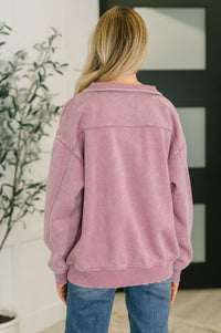 You Should Know Half Zip Pullover in Light Rose-Womens-Villari Chic, women's online fashion boutique in Severna, Maryland