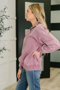 You Should Know Half Zip Pullover in Light Rose-Womens-Villari Chic, women's online fashion boutique in Severna, Maryland
