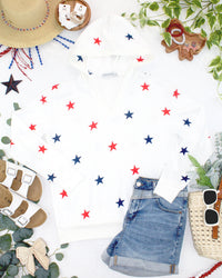 American Stars Hoodie-hoodie-Villari Chic, women's online fashion boutique in Severna, Maryland